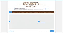 Desktop Screenshot of guayoyoenletras.net